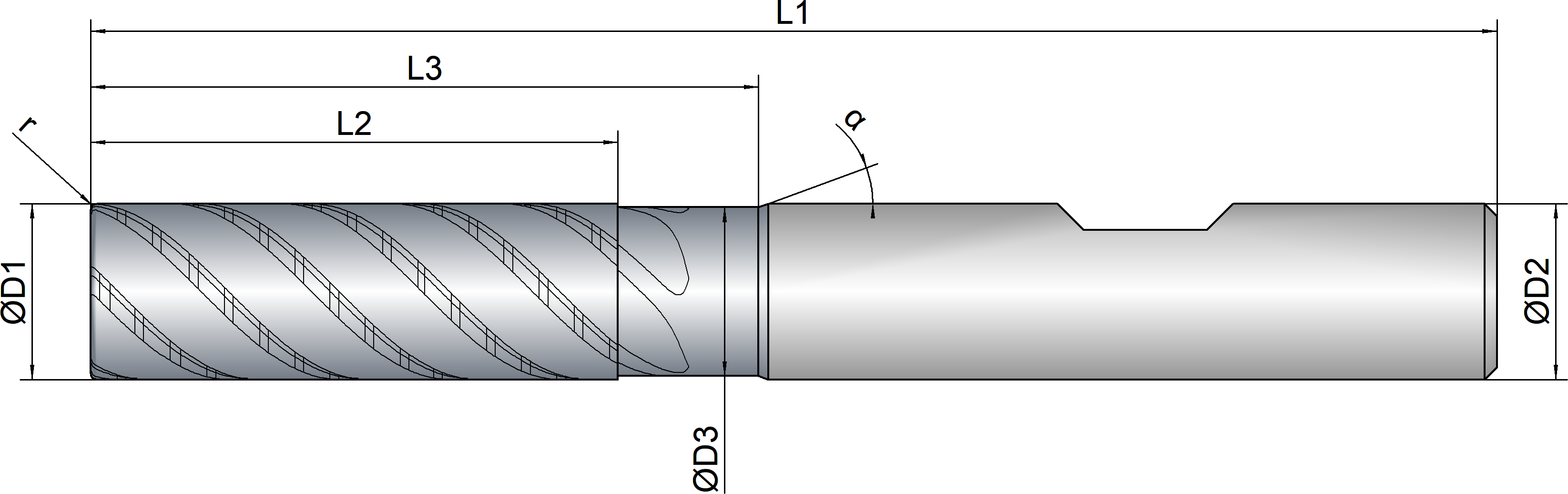 VHM Schruppfräser  10.00 mm