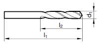 Spiralbohrer extra kurz 2.80 mm