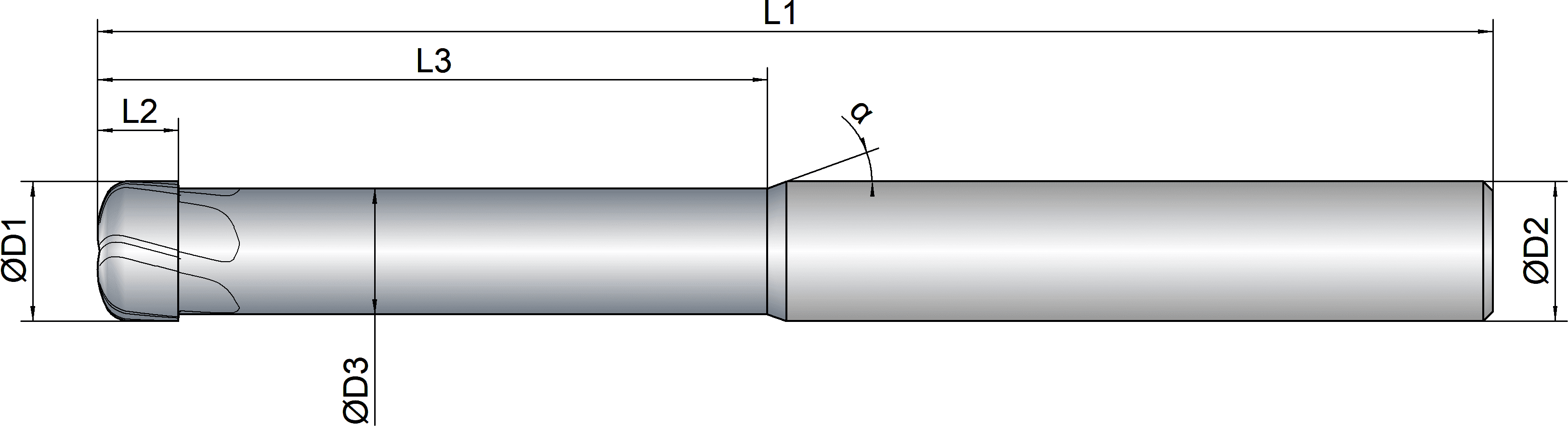 VHM Stirntorusfräser   16.00 mm