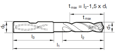 TS-Drill mit IK, 5 x D 6.80 mm (UNI)