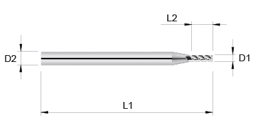 VHM Schaftfräser     1.10 mm