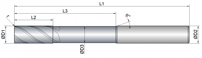 VHM Schaftfräser     6.00 mm