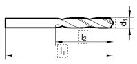 Spiralbohrer extra kurz 1.80 mm