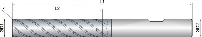 VHM Trochoidalfräser   25.00 mm