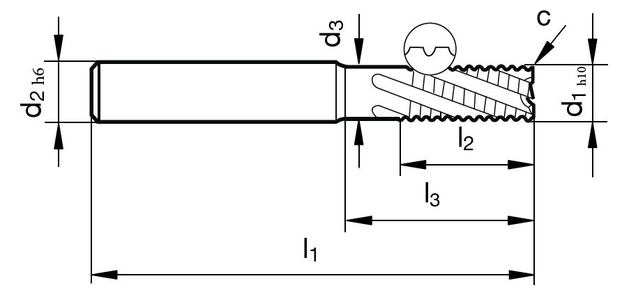 VHM-Schruppfräser SM 480 U   8,00 mm