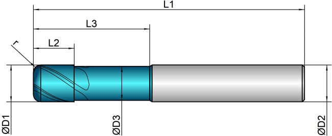 VHM Torusfräser HSC    8.00 mm