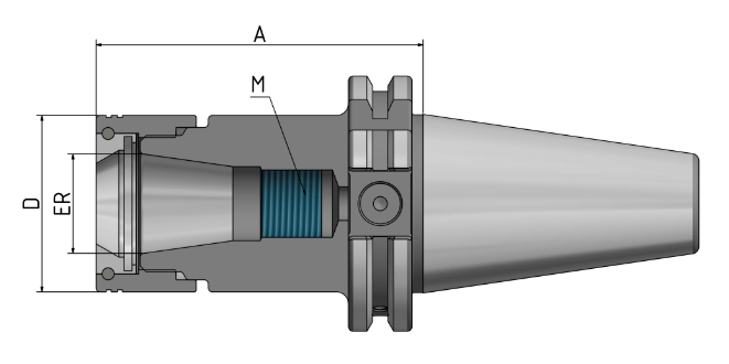 Spannfutter Hawk Eye®  SK40-130 ER25