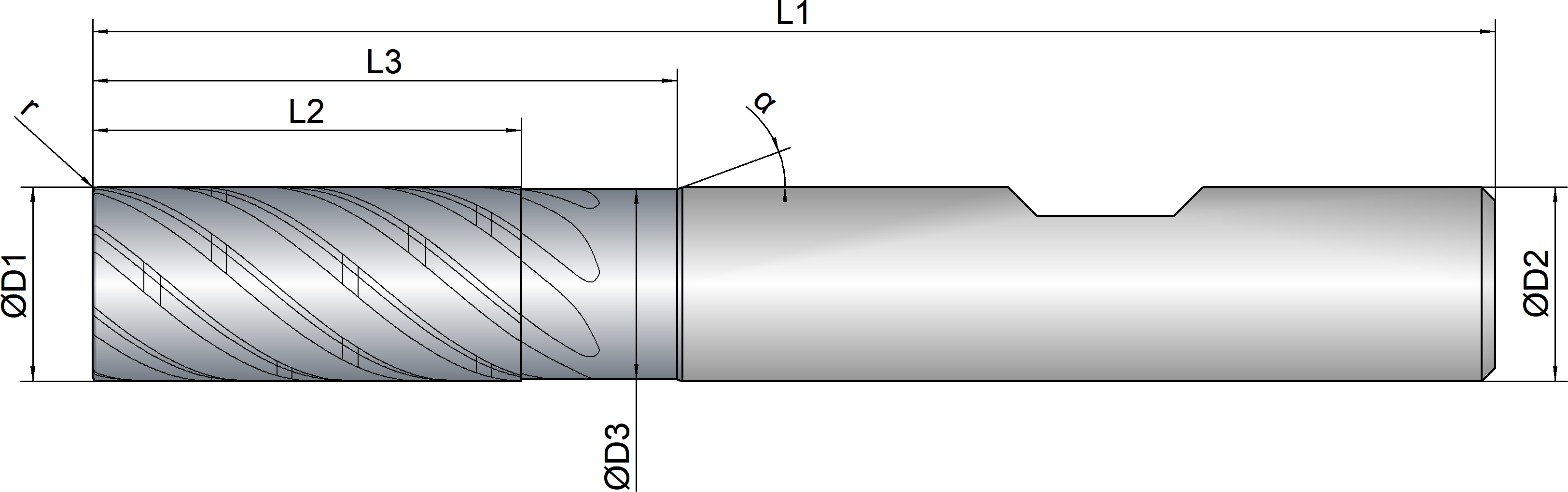VHM Trochoidalfräser   16.00 mm