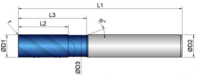 VHM Schaftfräser   10.00 mm