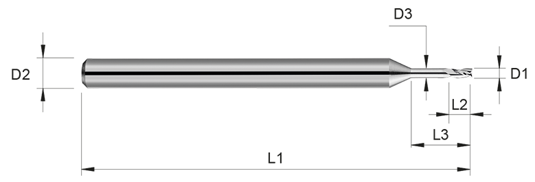 VHM Schaftfräser     0.60 mm