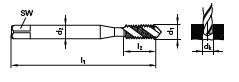 Maschinen-Gewindebohrer SL M 4