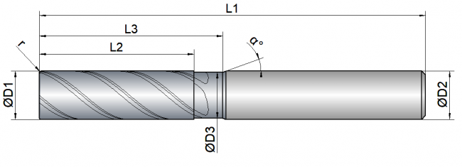 VHM Schaftfräser     4.00 mm