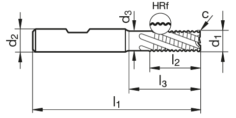 VHM Universal-Schruppfräser HS 100 U  6.00 mm