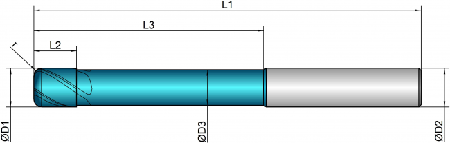 VHM Torusfräser HSC    2.00 mm