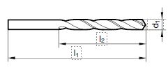 Spiralbohrer überlang, Reihe 2 10.72 mm