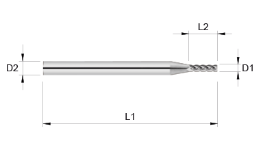 VHM Schaftfräser     1.90 mm