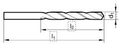 Spiralbohrer überlang, Reihe 1 3.70 mm