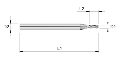 VHM Schaftfräser     0.40 mm
