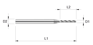VHM Schaftfräser     0.70 mm