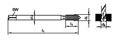Maschinen-Gewindebohrer DL M 24