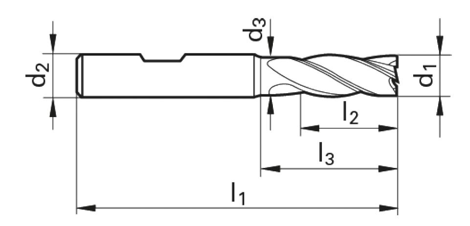 VHM-Schaftfräser UNI SM 897 U   4,00 mm