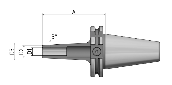 Schrumpffutter 3° SK40 10-120