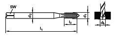 Maschinen-Gewindebohrer DL M 10