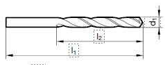 Spiralbohrer kurz 9.60 mm