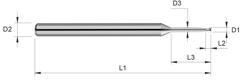 VHM Schaftfräser     1.10 mm