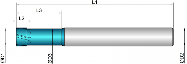 VHM Stirntorusfräser HSC  12.00 mm