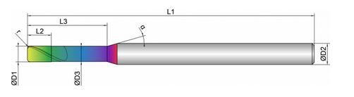 VHM Mikro-Torusfräser    1.50 mm