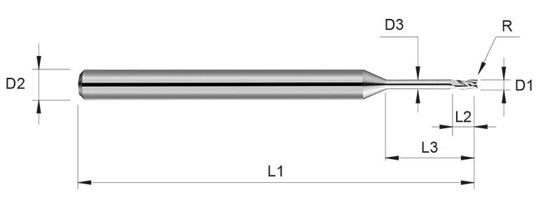 VHM Schaftfräser     2.20 mm