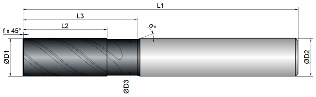 VHM Schaftfräser     6.00 mm