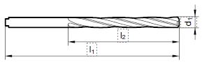 Aufbohrer mit Zylinderschaft 5.80 mm