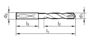 TS-Drill  5 x D  8.10 mm  mit IK (ALU)