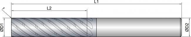 VHM Trochoidalfräser     6.00 mm