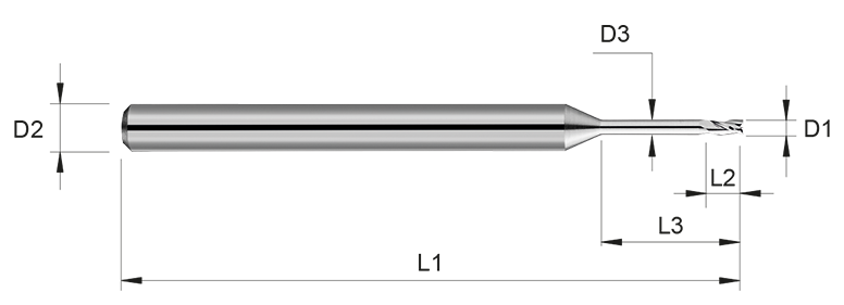 VHM Schaftfräser     1.90 mm