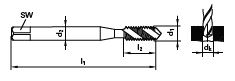 Maschinen-Gewindebohrer SL M 2
