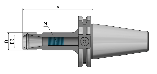 Spannfutter  SK40-100 ER20 - Mini