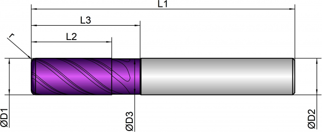 VHM Schaftfräser ETC  10.00 mm