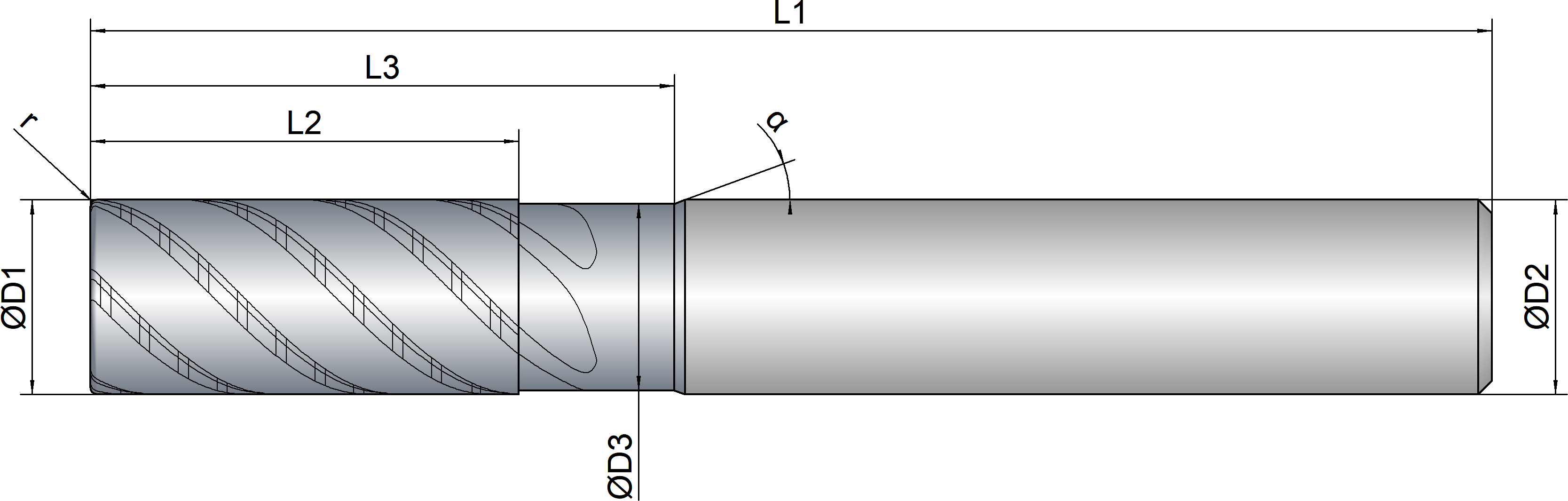 VHM Schruppfräser    6.00 mm