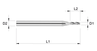 VHM Schaftfräser     2.00 mm