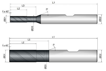 VHM Schaftfräser     5.00 mm