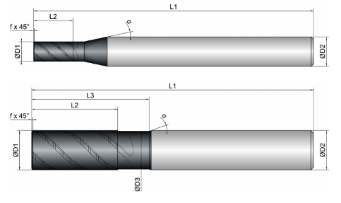 VHM Schruppfräser    5.00 mm