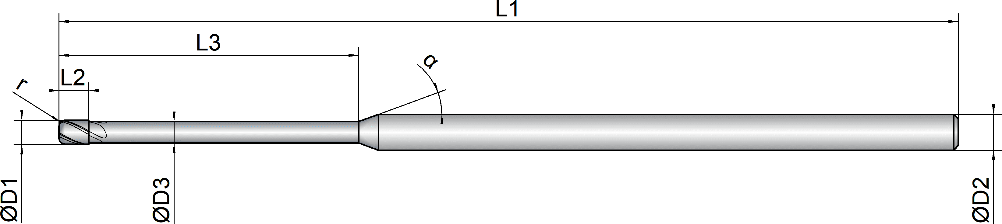 VHM Torusfräser     3.00 mm