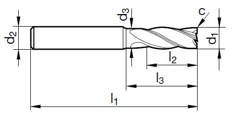 VHM Hart-Fräser HP 100   6.00 mm