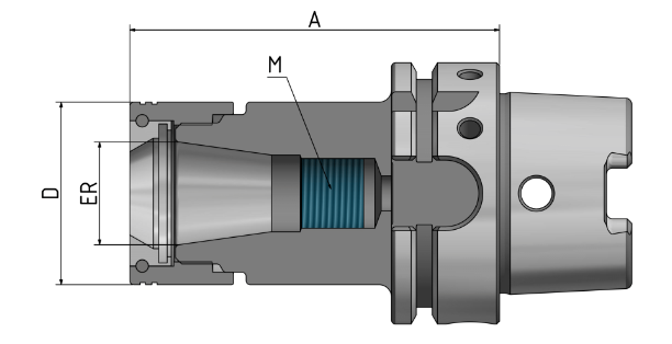 Spannfutter Hawk Eye® HSK A63-75 ER20