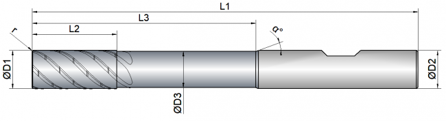 VHM Schruppfräser  20.00 mm
