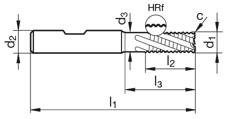 VHM Universal-Schruppfräser HS 100 U  8.00 mm
