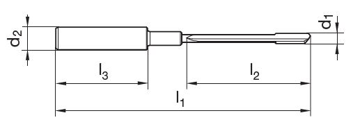 Einlippenbohrer E100 2.50 mm